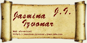Jasmina Izvonar vizit kartica